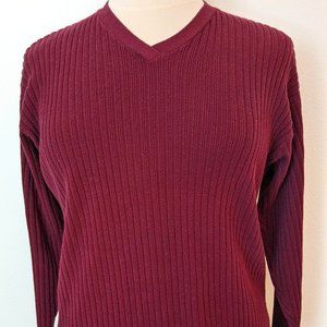 Fall! Rib Knit Cotton Sweater